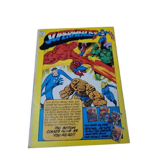 Superman: "Alien Creatures"-Book and Record Set #Pr28 (Peter Pan 1975) - Picture 3 of 10